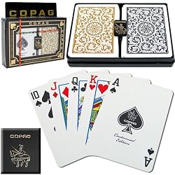 CopagT Poker Size REGULAR Index - 1546 Black*Gold Setup