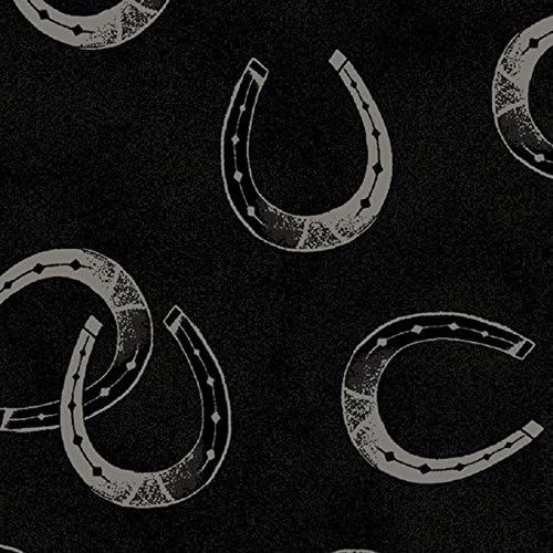 1 Yard Workin' the West by Tom Browning Maywood Studios Horseshoes 100% Cotton Quilt Fabric MAS17112 JK