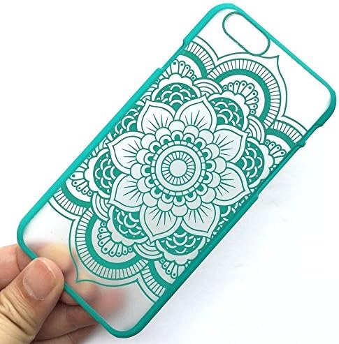 iPhone 6S Case,iPhone 6 Case,UUlike Henna Full Mandala Floral Dream Catcher Matte Hard Clear Case Cover for Apple Iphone 6/6s Screen 4.7 inch (Blue)