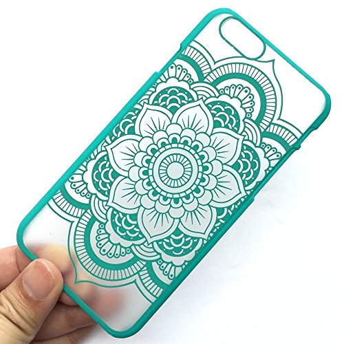 iPhone 6S Case,iPhone 6 Case,UUlike Henna Full Mandala Floral Dream Catcher Matte Hard Clear Case Cover for Apple Iphone 6/6s Screen 4.7 inch (Blue)
