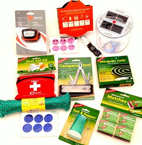 Outdoor Camping Necessities Starter Pack - (43) Items + (6) Bonus