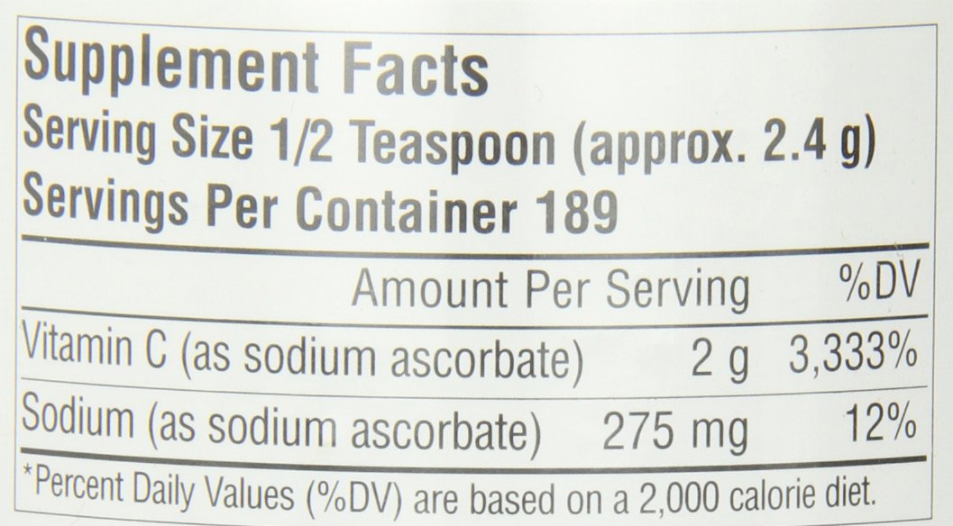 Amazon.com: Source Naturals Vitamin C, Sodium Ascorbate Crystals ...