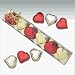 Red and Gold Hearts Caramel Filled Milk Chocolate Gift Box (3 Oz)
