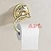 Toilet Paper Holder, APL Solid Brass Paper Tissue Holder Exquisite Carved Luxurious Style Bathroom Accessories Gold