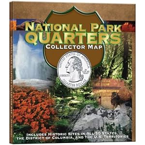 National Park Quarter Foam Map by Whitman Publishing