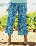 Bali Print Ankle Pants / Bali Print Cropped Pants