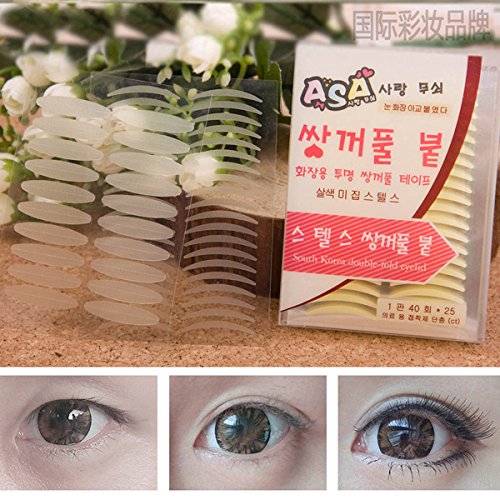 24 Pairs Waterproof Invisible Double Eyelid Sticker Eye Tapes Makeup Beauty