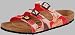 Tatami Slipper ''Wupper'' aus Birko-Flor in magazine pop red mit schmalem Fussbett