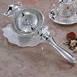 TEAPOT TEA STRAINER - TEAPOT SILVER PLATE TEA STRAINER
