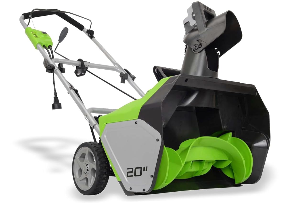Greenworks 20Inch 13 Amp Corded Snow Thrower 2600502
