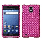 Hot Pink With Full Rhinestones Hard Protector Case Cover For Samsung Infuse ....