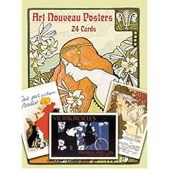 Art Nouveau Poster Postcards in Full Colour: 24 Ready-to-Mail Cards (Card Books)