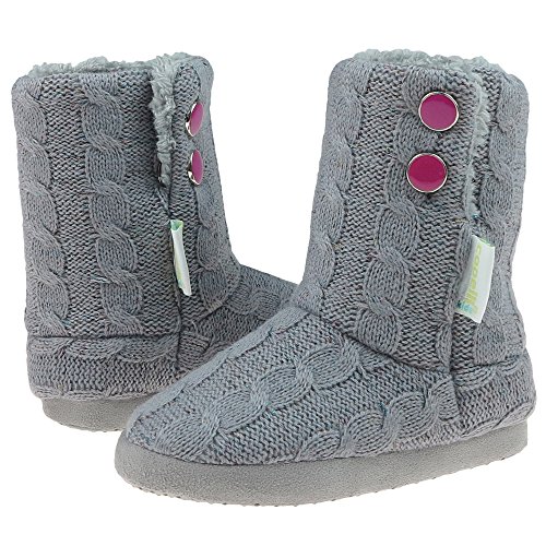 Capelli New York Cable Knit Girls Indoor Slipper Boot