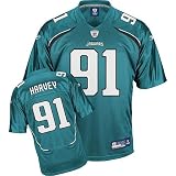 Youth Large (14-16) NFL Jacksonville Jaguars #91 Derrick Harvey Stitched Throwback Football Jersey