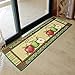 yazi Fabric Kitchen Mat Area Rug Fresh Picked Apples Non-Slip Rubber Backing Floomat,47x18 Inches