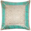 ShalinCraft Pillow Covers Decor Crafts India Gift Silk Fabric 16x16 inches (bcbr277)