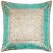 ShalinCraft Pillow Covers Decor Crafts India Gift Silk Fabric 16x16 inches (bcbr277)