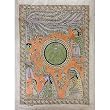 Antique Folk Art from India Organic Color Paintings (madht215)