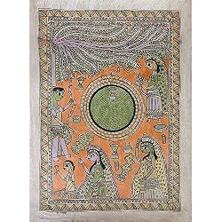 Antique Folk Art from India Organic Color Paintings (madht215)