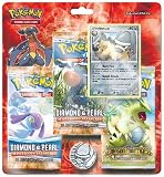 2007 Pokemon Diamond & Pearl Treasures Blister Card 3-Pack