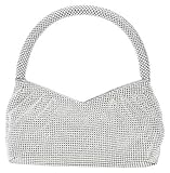 Drap Metal Mesh Clutch Silver 737, Sacs &agrave; main femme