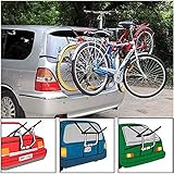 NEW 3 BIKE CYCLE CARRIER BIKE FOLDABLE RACK 6 CLAMPS CAR SALOON HATCHBACK