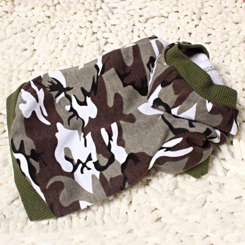 Army Green Camouflage Hoodie Pet Dog Clothes-L Size