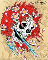 Ed Hardy - Mini Tattoo Poster (Redhead) (Size: 16" x 20")