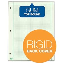 TOPS Engineering Computation Pad, Quad Rule, Letter Size, Green Tint, 100 Sheets per Pad (35500)