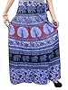 Wrap Around Skirt Purple Printed Cotton Long Wrap Skirt Dress, Gift Idea