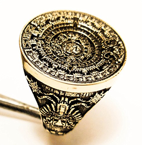 Calendar Mayan Ring Men's Biker Mayan Punk Gothic