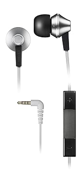 【クリックで詳細表示】maxell カナル型 iPhone/iPod/iPad対応リモコン・マイク付イヤホン スノー HP-IP23-SL： 家電・カメラ