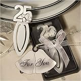 Bookmark 25th Anniversary (30 per order) Anniversary Favors