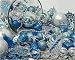 Kitchen & Housewares : 125-Piece Club Pack of Shatterproof Silver & Blue Christmas Ornaments