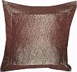 ShalinCraft Pillowcases Home Decorating India Hand Made Gifts Silk Fabric 16x16 inches (bcbr222)