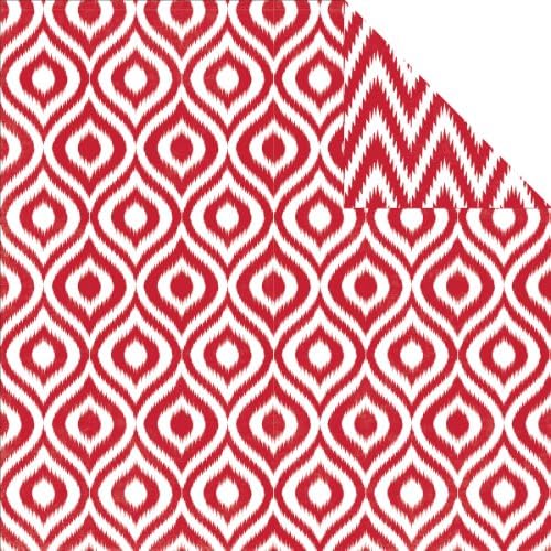 Style Essentials 34th Street Double-Sided Cardstock 12"X12"-Lipstick Ikat