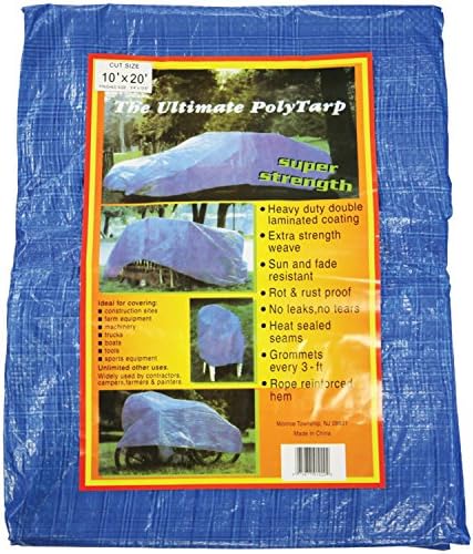 HOWARD BERGER V1012 Reinforced Plastic Tarp (10ft x 12ft)