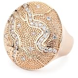 REBECCA Manhattan Rose Gold Over Bronze Circle Patt