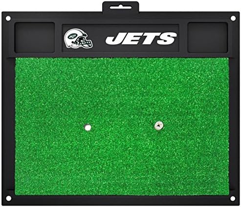 Fanmats NFL New York Jets Team Logo 20 X 17 Inch Golf Hitting Mat Heavy Duty
