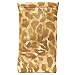 Gold Metallic Two Tone Leopard Print Sunglass Pouch