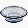 FoldTuk 4 Cup Round Collapsible Bakeware and Storage Container, Black
