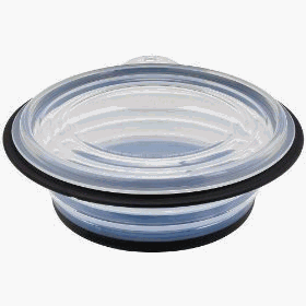 FoldTuk 4 Cup Round Collapsible Bakeware and Storage Container, Black by FoldTuk Kitchenware