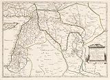 Antique Map of the Middle East (1651) by Philippe de La Rue (Archival Print - 16.7