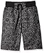 Southpole Big Boys' Jogger Shorts In All Over Printed Marled French Terry Fabric