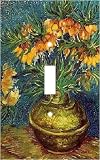 Vincent Van Gogh Bell Lilies in Copper Vase Decorative Switchplate Cover