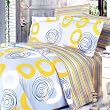 Blancho Bedding - [Yellow Whirl] Luxury Comforter Set Combo 300GSM
