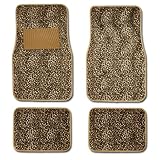 Leopard Animal Print Auto Floor Mat 4 pcs