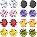 MOWOM Multicolor 3~10 mm 16 PCS Stainless Steel Stud Earrings Royal King Crown Set ( 8 Pairs )