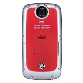 Click here to buy GE Active DV1-VR with 4 x Digital Zoom 2.5 LCD Screen, Velvet Red by GE.