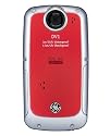 GE DV1 Pocket Digital Camcorder - Velvet Red (Full HD 1080p Video, 4x Zoom) 2.5-inch LCD, Waterproof, Shockproof